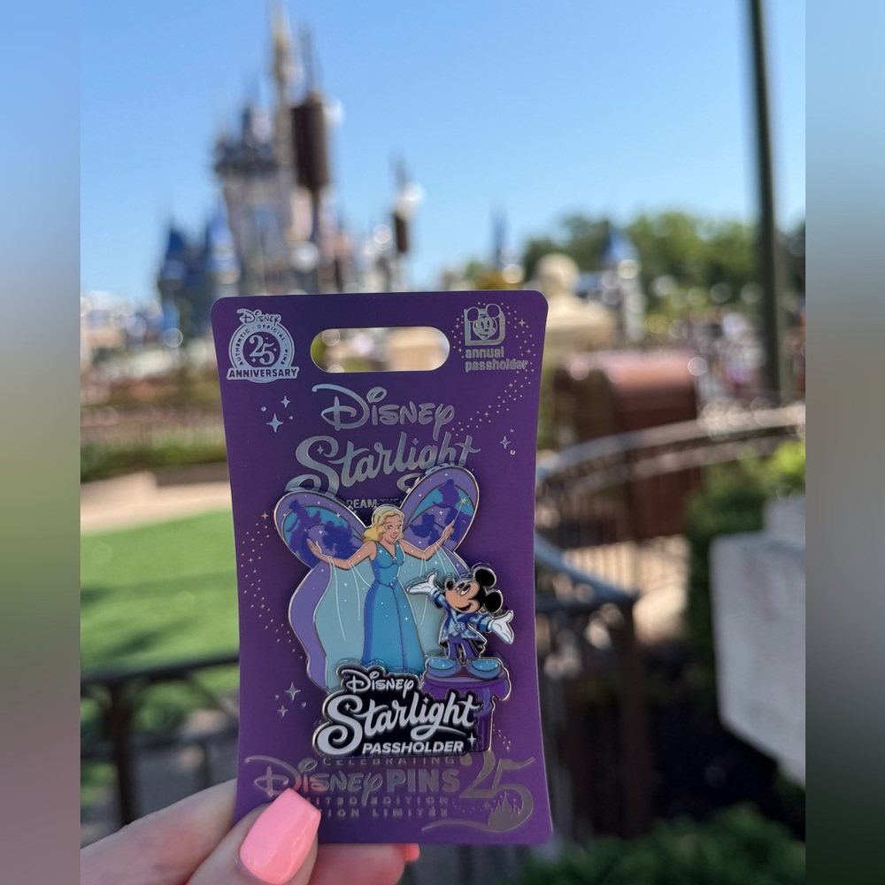 Disney Starlight Fairy GodMother Parade Pass holder Pin WDW 2025